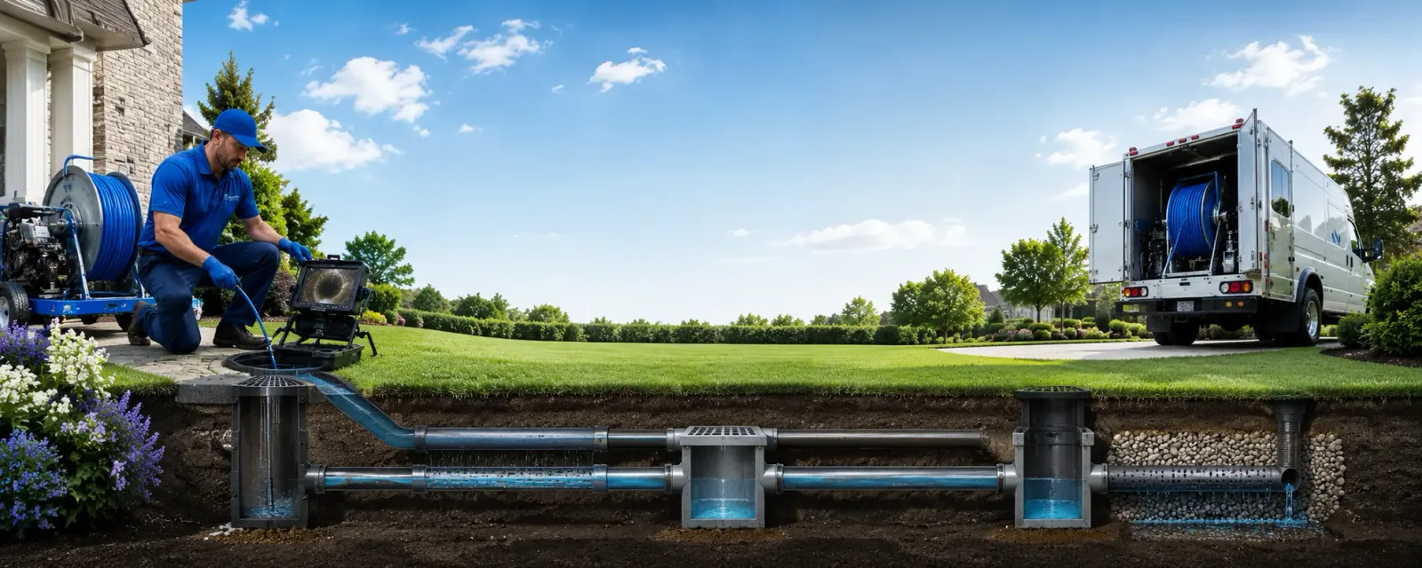 Outdoor drain cleaning information for Fischer, TX